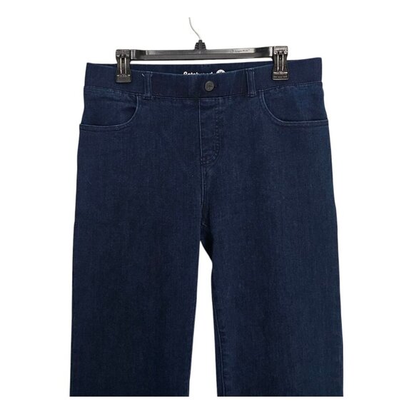 Women's - Betabrand Straight Leg 4-Pocket Yoga Denim Jeans, Size Medium Long - Picture 3 of 9